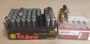 lot 6 image: 50 Rounds of .40 Caliber Ammo - Tul Ammo, DRT