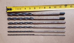 lot 29 image: Lot of 6 12 Drill Bits - 316, 14, 516, 38, 716, 12
