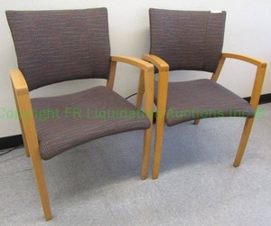 lot 18 image: National Respect reception arm chairs, (Bid is times the quantity), 35x24x21 in
