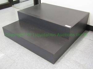 lot 21 image: Set of step risers (2 total), damage to laminate on left side See Photos