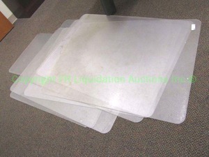 lot 59 image: Carpet protector office chair floor mats