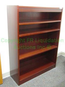 lot 61 image: Mahogany veneer bookcase, 48x36x12 in