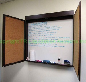 lot 71 image: Conference room wall mount executive dry erase board, 48x48x5 in