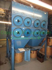 lot 4 image: Donaldson Torit filter cartridge system dust collector Model DF 2DF16 Checkerboard maintenance board, and Ducting per unit only