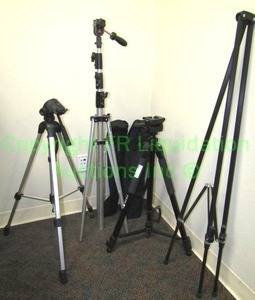 lot 102 image: Zeikos, Manfrotto professional grade camera tripods plus