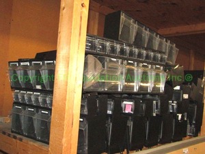 lot 197 image: Segmented acrylic bin reach in organizers