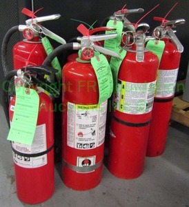 lot 377 image: (7) Fire Extinguishers