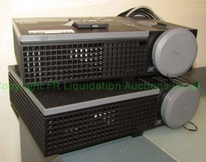 lot 345 image: DELL projector lamp w remote (Model 1209S) DLP Texas Instruments