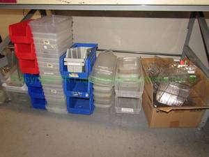lot 335 image: Reach in and other storage bins and organization supplies
