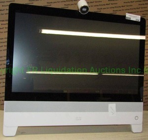 lot 334 image: Cisco video conferencing kit Model CP-DX70, 23 screen, Built in Microphone, speaker, display, camera (Has note Bad Screen)