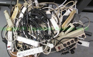 lot 290 image: Surge protectors and assorted cords