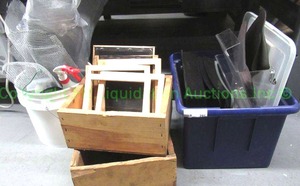 lot 291 image: Organization and storage group Includes wood boxes plus