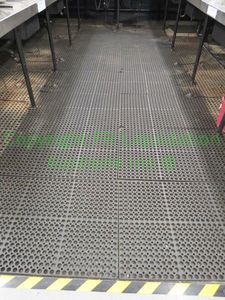 lot 486 image: Anti fatigue rubber mats under sinks and hall in front of sinks