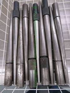 lot 505 image: 10 metal ring sizer mandrels in metal basket