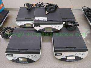 lot 513 image: Dymo Pelouze electronic digital postal scale w USB connectivity Model 40158 5ct