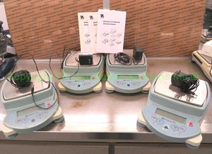 lot 517 image: OHAUS Adventurer Pro electronic digital scale Model AV2101C w manuals 4ct