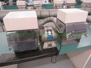 lot 524 image: Baldor 14-hp lighted polishing lathe station (mounted to bench, buyer must remove)