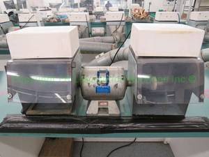 lot 528 image: Baldor 14-hp lighted polishing lathe station (mounted to bench, buyer must remove)