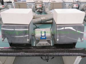 lot 533 image: Baldor 14-hp lighted polishing lathe station (mounted to bench, buyer must remove)