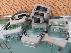 lot 546 image: Jewelers Loupe magnifying visor head sets