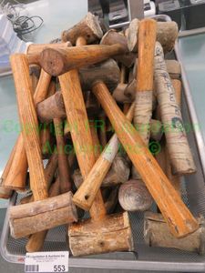 lot 553 image: Rawhide mallets, generous quantity