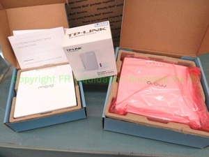 lot 570 image: MoJo C-110 and C-100 data access points, plus TP-Link model TL-MR3020 portable 3G4G wireless N Router