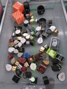 lot 596 image: Assorted jewelers magnifying loupes, generous quantity