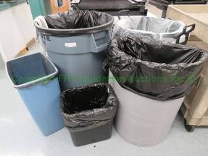 lot 610 image: Assorted waste cans as shown