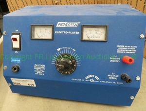 lot 619 image: Pro-Craft electro-plater rectifier model 45-506G