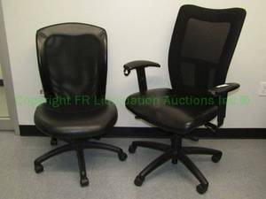 lot 755 image: Office chairs as shown (Bid is times the quantity)