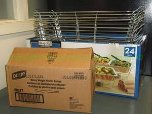 lot 344 image: Daily Chef catering food service pan frames and assorted cutlery
