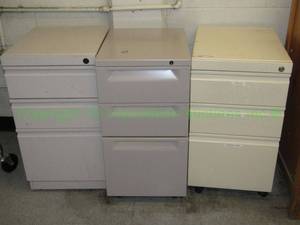 lot 678 image: Portable box box file cabinets 3 total