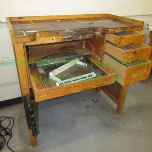 lot 683 image: Custom built jewelers work station