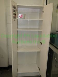 lot 690 image: Laminate storage utility cabinet