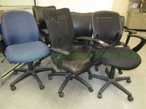 lot 691 image: Assorted office chairs as shown (Bid is times the quantity)