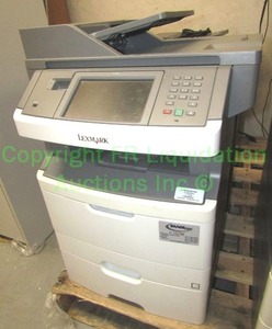 lot 433 image: Lexmark multi function monochrome laser printer Model X466