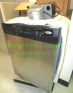 lot 454 image: Whirlpool Dishwasher with stainless steel front & Hartell Pump Model KT-15-1UL