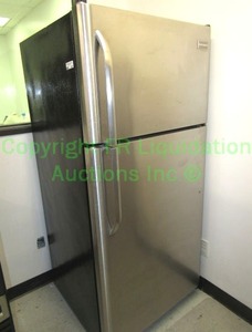 lot 457 image: Electrolux Home stainless steel front refrigerator with top freezer Model FFHT1800PS0