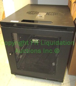 lot 461 image: Tripp-Lite SmartRack enclosure w metal mesh unit doors and side access panel 29 x 34 x 24