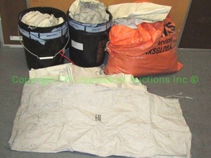 lot 276 image: Brinks currency cloth bags Tote & buckets included