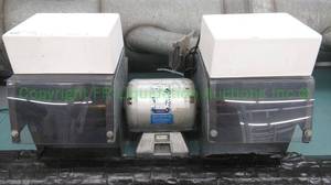 lot 574 image: Baldor 14-hp lighted polishing lathe station (mounted to bench, buyer must remove)