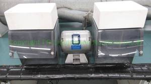 lot 576 image: Baldor 14-hp lighted polishing lathe station (mounted to bench, buyer must remove)