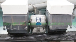lot 589 image: Baldor 14-hp lighted polishing lathe station (mounted to bench, buyer must remove)