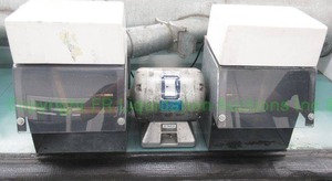 lot 590 image: Baldor 14-hp lighted polishing lathe station (mounted to bench, buyer must remove)