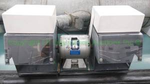 lot 591 image: Baldor 14-hp lighted polishing lathe station (mounted to bench, buyer must remove)