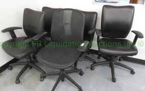 lot 663 image: Assorted office chairs as shown (Bid is times the quantity)