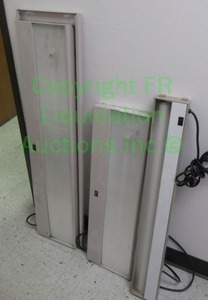 lot 444 image: Modular desk units lights and shelves