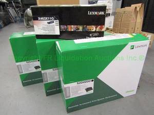 lot 771 image: Lexmark replacement toner cartridges 52D0Z00 (3) and X463X11G (1)