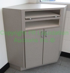 lot 775 image: Laminate corner utility cabinet
