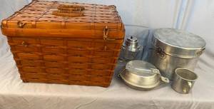 lot 34 image: camping basket